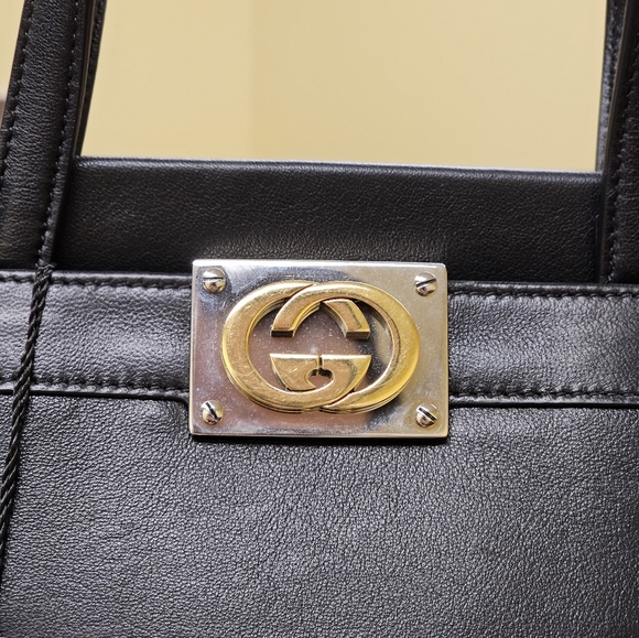 GUCCI Leather Small Top Handle Black - Picture 3 of 8